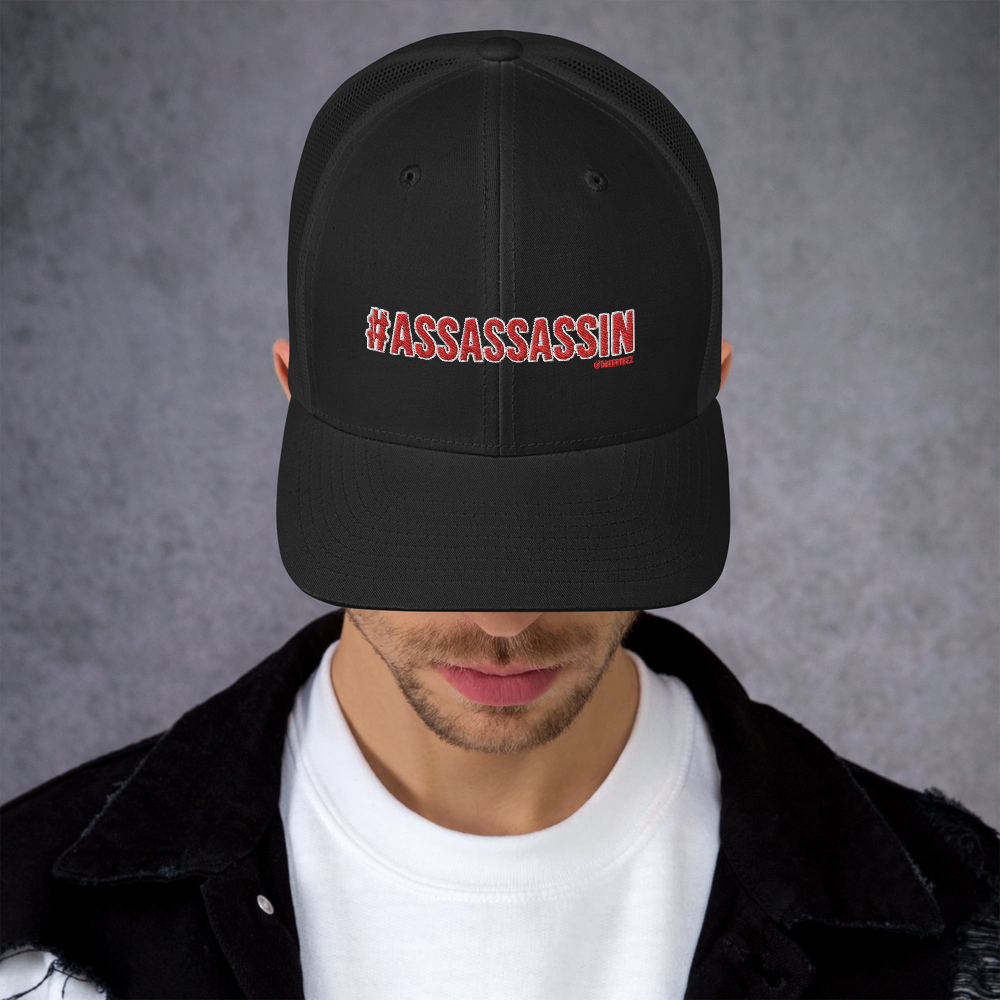 $ASSASSASSIN QueerTeez They/Them Trucker Cap