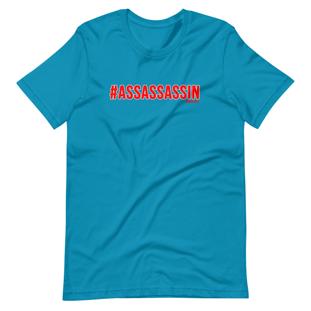 #ASSASSASSIN QueerTeez He/Him Short-Sleeve T-Shirt