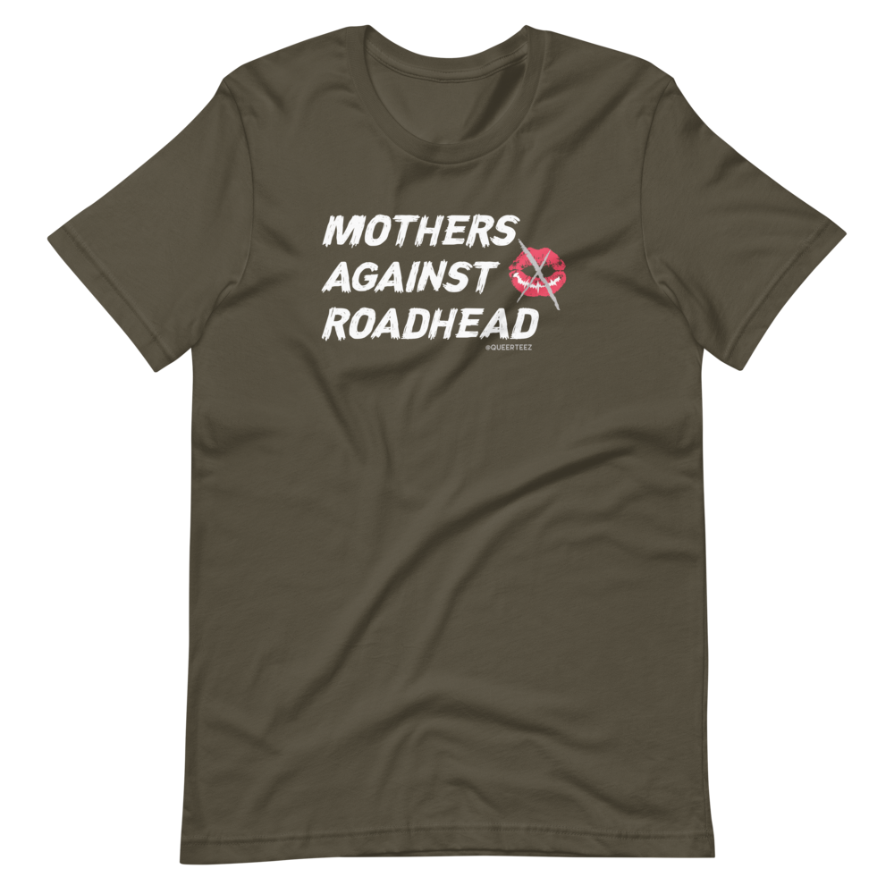 Mothers Against Roadhead QueerTeez He/Him Short-Sleeve T-Shirt