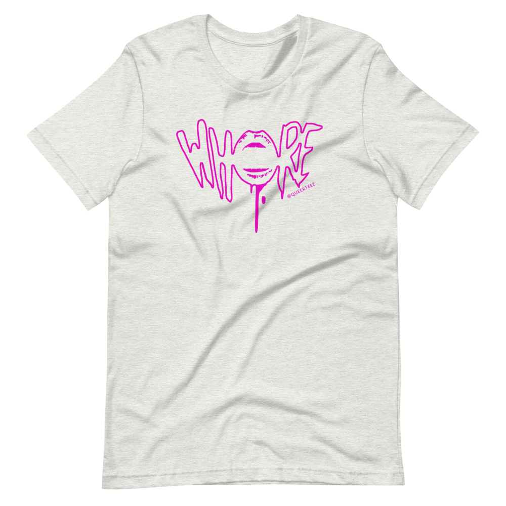 Pink Whore QueerTeez He/Him Short-Sleeve T-Shirt