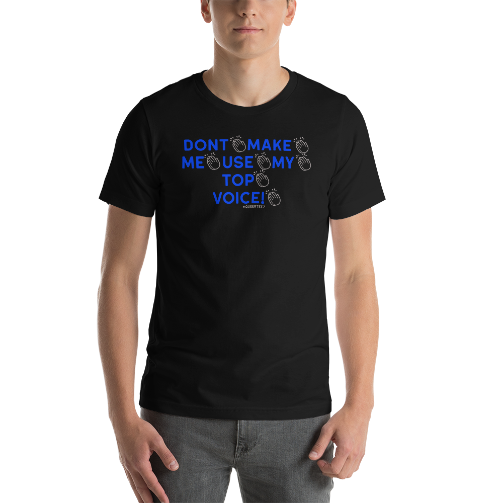 Top Voice QueerTeez He/Him T-Shirt