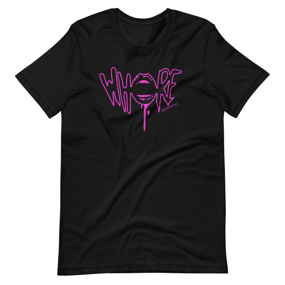 Pink Whore QueerTeez He/Him Short-Sleeve T-Shirt