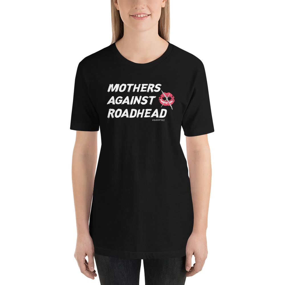 Mothers Against Roadhead QueerTeez He/Him Short-Sleeve T-Shirt