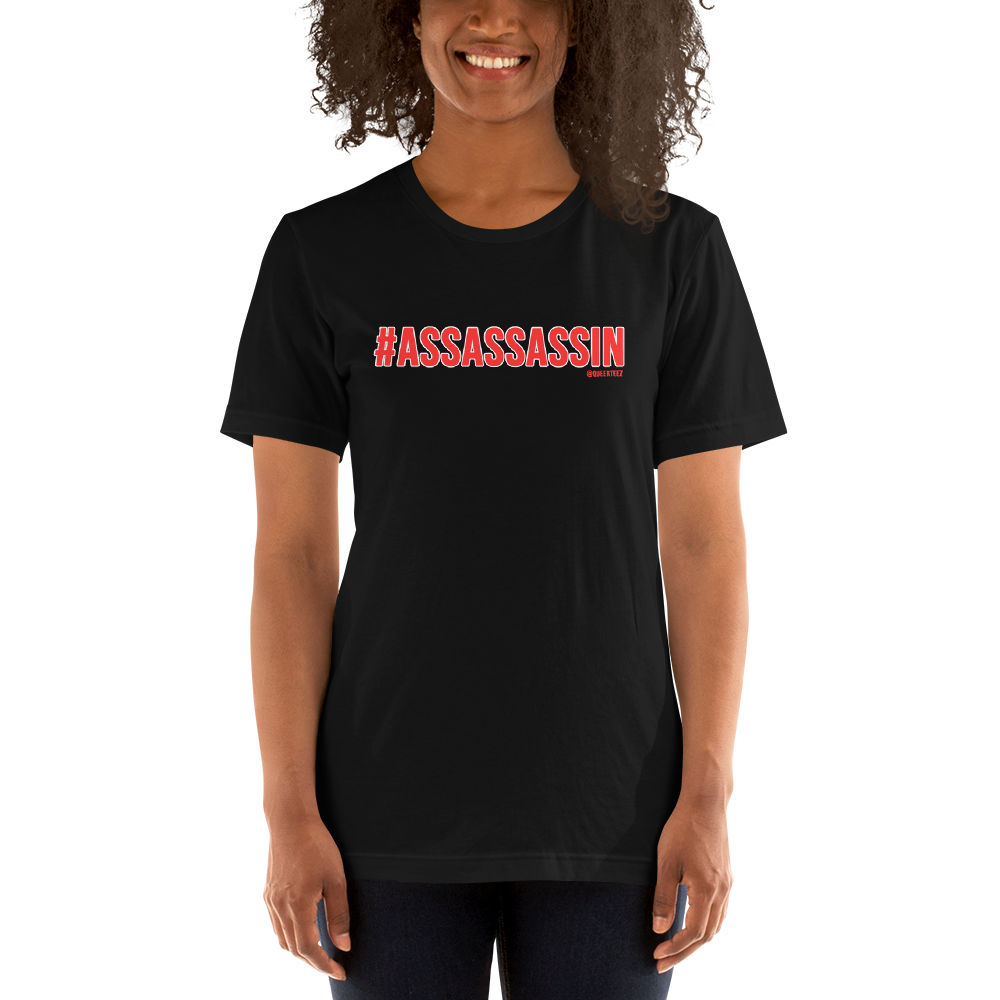 #ASSASSASSIN QueerTeez He/Him Short-Sleeve T-Shirt