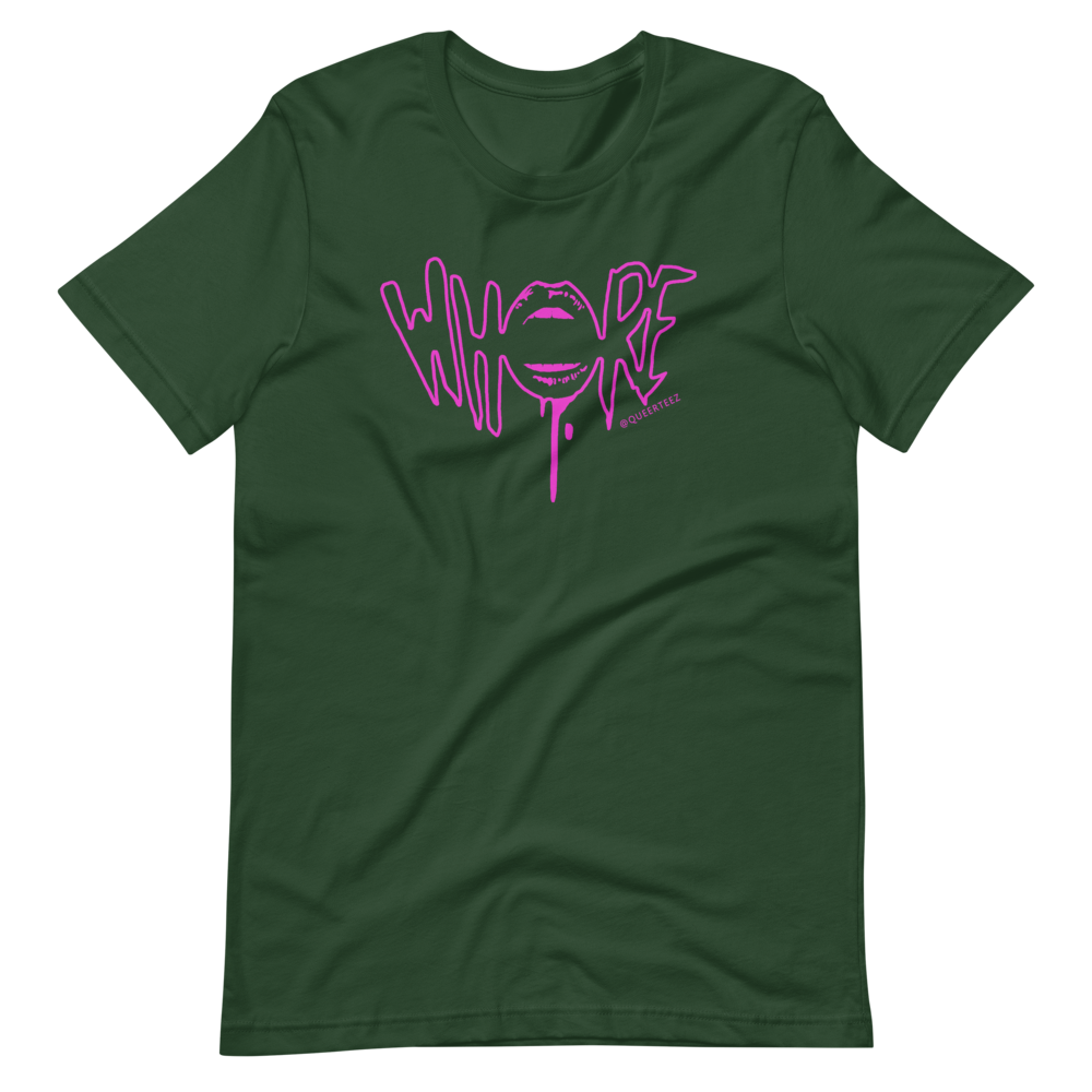 Pink Whore QueerTeez He/Him Short-Sleeve T-Shirt