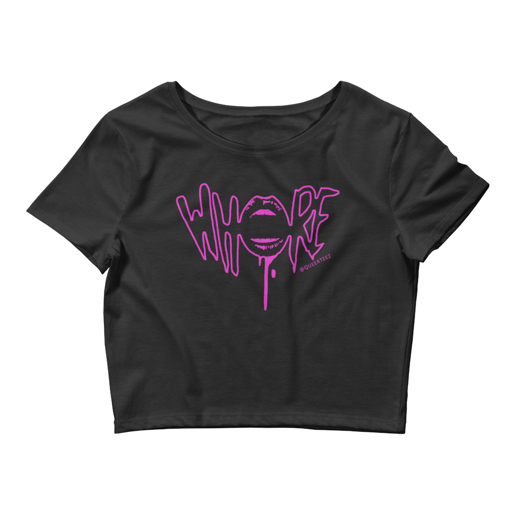 Whore QueerTeez She/Her Crop Tee