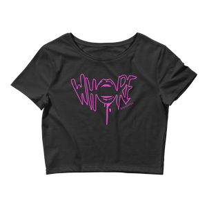 Whore QueerTeez She/Her Crop Tee