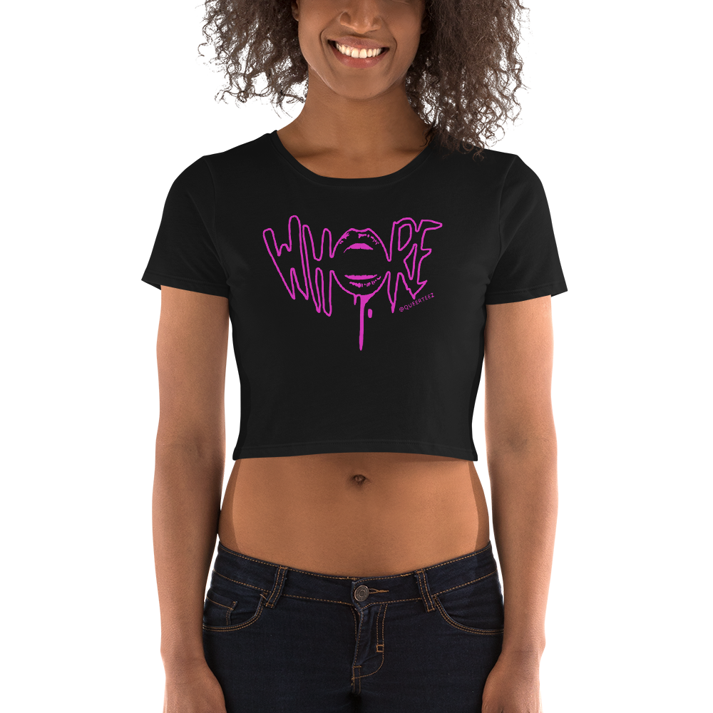 Whore QueerTeez She/Her Crop Tee