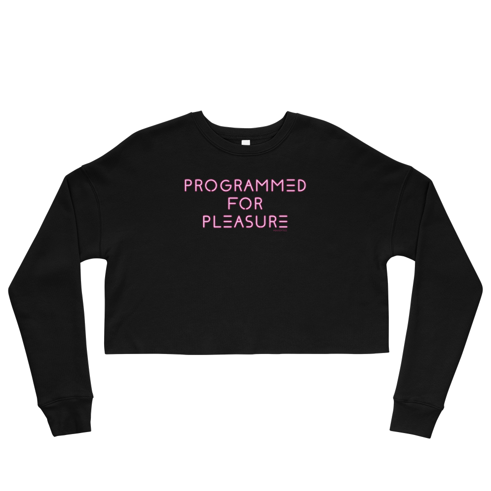 Programmed For Pleasure QueerTeez She/Her Crop Sweatshirt