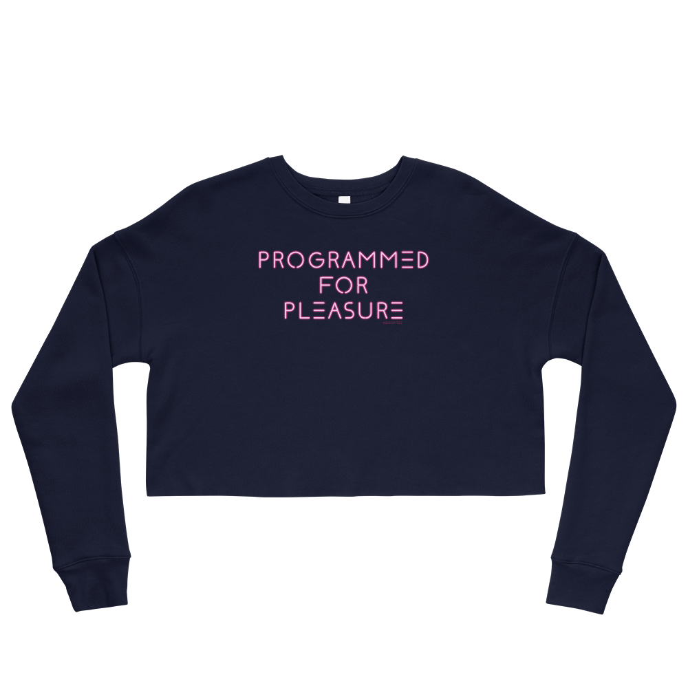 Programmed For Pleasure QueerTeez She/Her Crop Sweatshirt