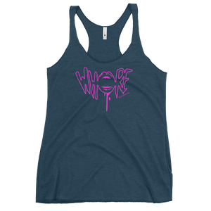 Pink Whore QueerTeez She/Her Racerback Tank