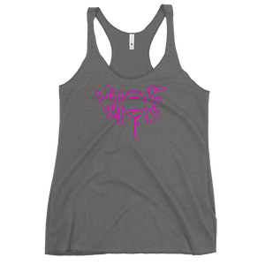 Pink Whore QueerTeez She/Her Racerback Tank