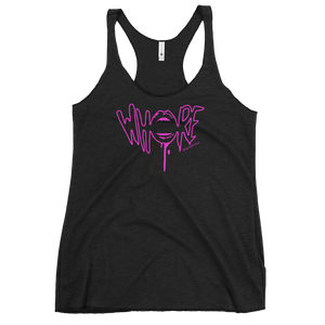 Pink Whore QueerTeez She/Her Racerback Tank