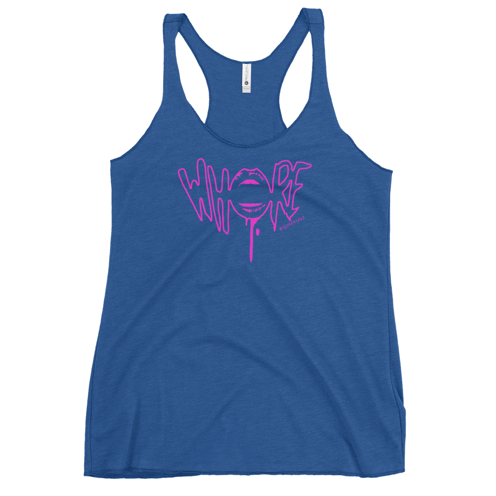 Pink Whore QueerTeez She/Her Racerback Tank