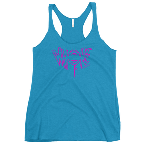 Pink Whore QueerTeez She/Her Racerback Tank