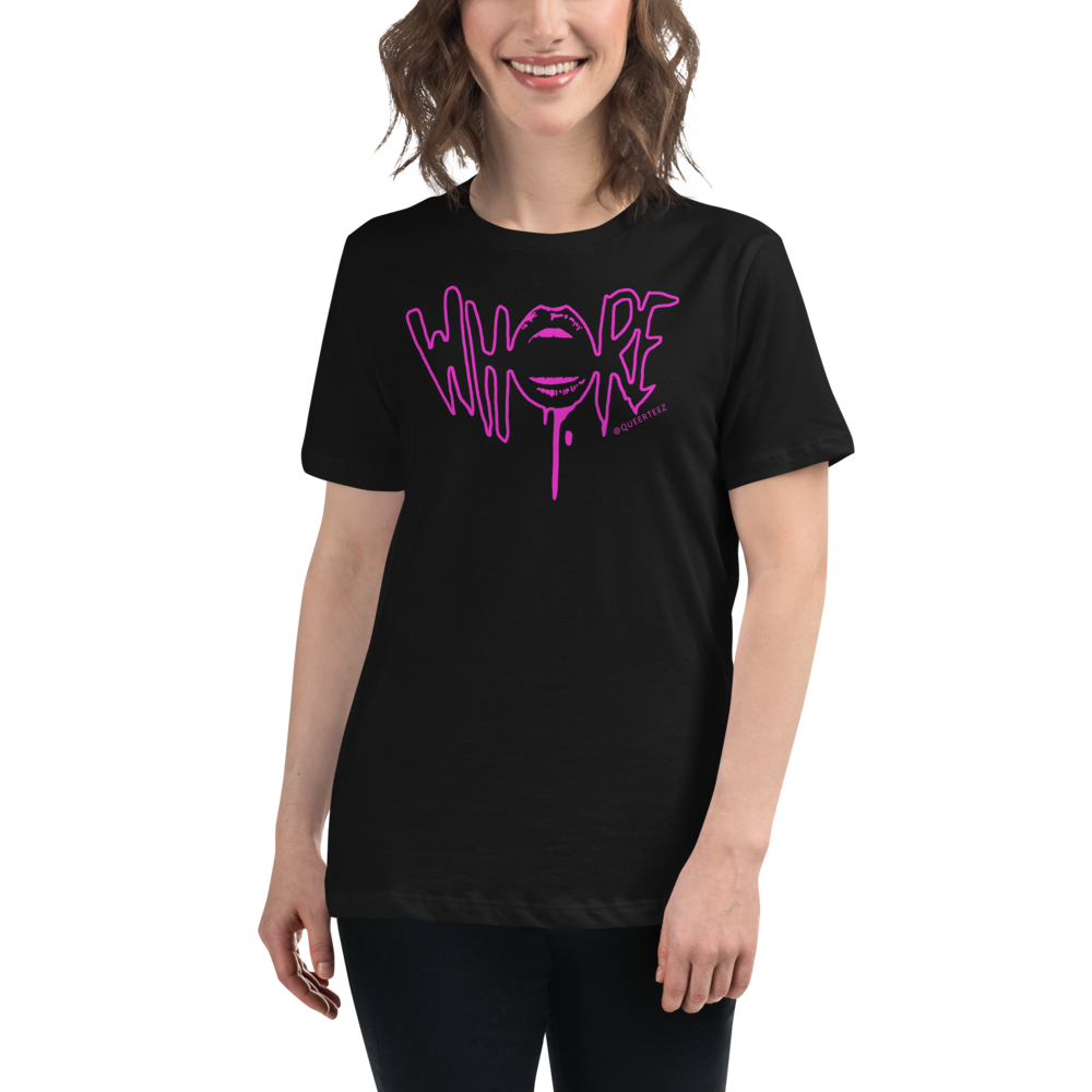 Pink Whore QueerTeez She/Her Relaxed T-Shirt