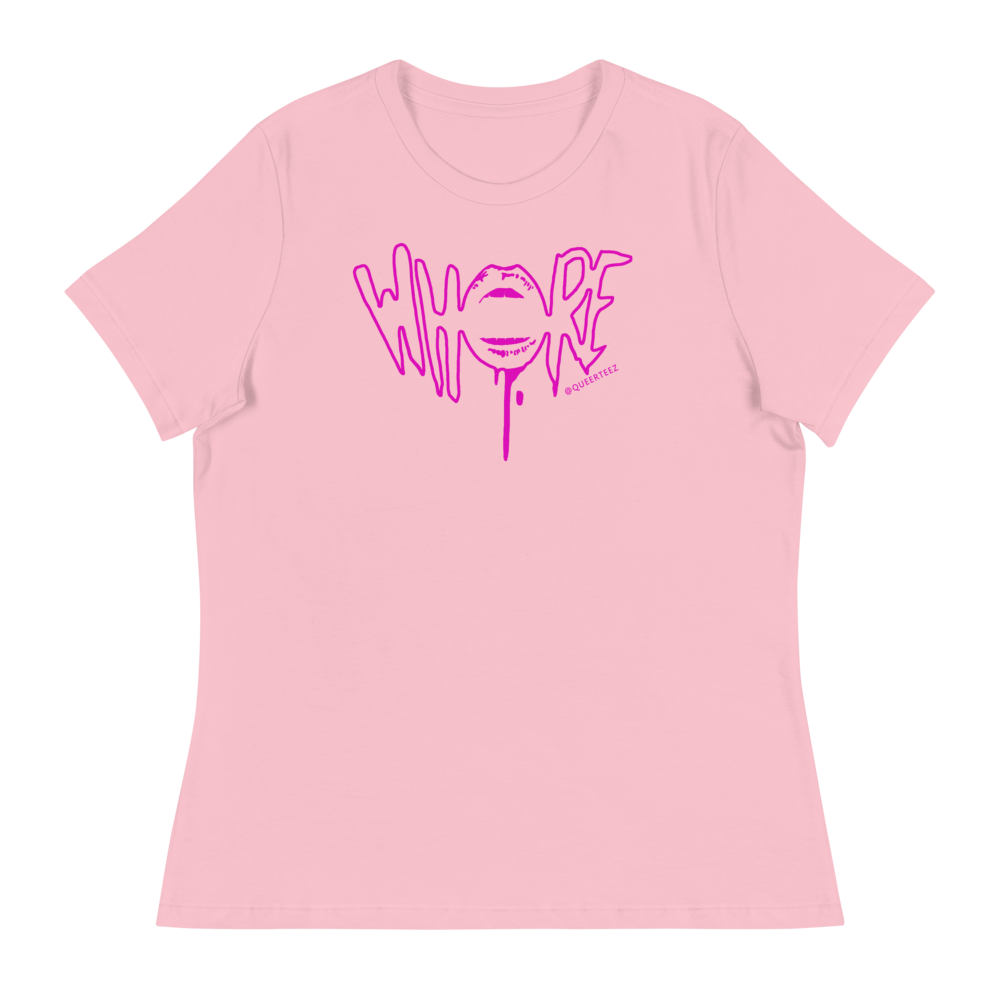 Pink Whore QueerTeez She/Her Relaxed T-Shirt