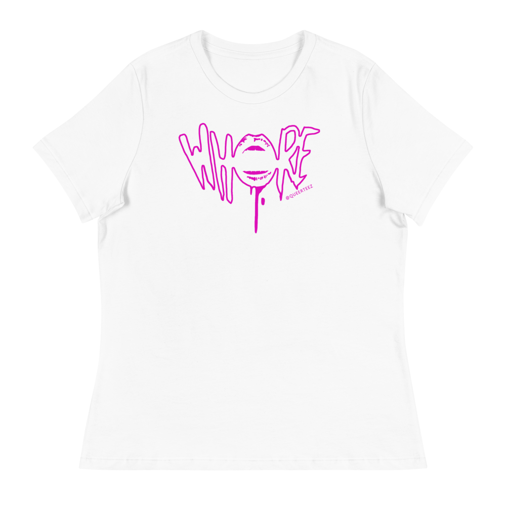 Pink Whore QueerTeez She/Her Relaxed T-Shirt